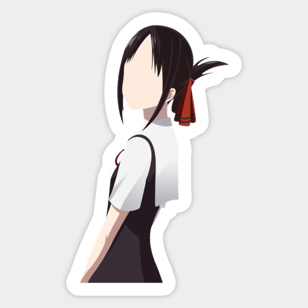 Kaguya Minimalist Sticker by KokoroPopShop